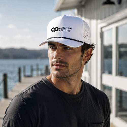 AP Performance Hat White Black Rope lifestyle, dock